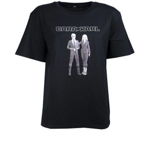 Karl Lagerfeld, Heren, Tops, Zwart, Maat: S Katoen,