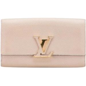 Louis Vuitton Vintage, Dames, Pre-owned, Beige, Maat: ONE Size Leer,