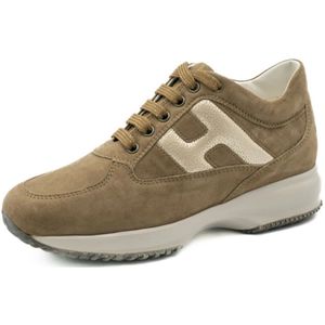 Hogan Interactieve damesschoenen Aw24 , Brown , Dames , Maat: 35 EU