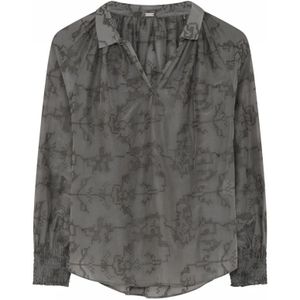 Gustav, Dames, Blouses & Shirts, Grijs, Maat: S Katoen,