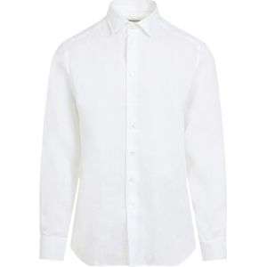 Etro, Heren, Overhemden, Wit, Maat: XL Linnen,