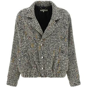 Alessandra Rich, Dames, Jassen, Veelkleurig, Maat: 2XS Tweed,