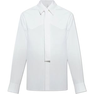 Jil Sander, Heren, Overhemden, Wit, Maat: M Katoen,