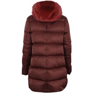 Herno, Dames, Mantels, Rood, Maat: S Zijde,