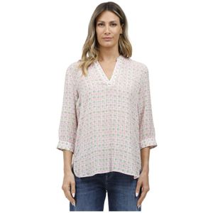 Caliban, Dames, Blouses & Shirts, Wit, Maat: M Katoen,