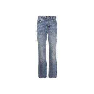 Ganni Rechte pijp jeans van biologisch katoen , Blue , Dames , Maat: W28