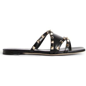 Valentino Garavani - Rockstud - Leren Sandalen - Bruin