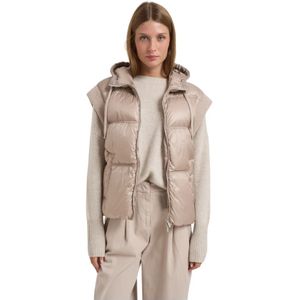 Peserico, Dames, Jassen, Beige, Maat: S Polyamide,