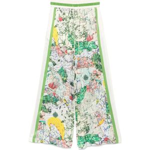 Alemais, Dames, Broeken, Veelkleurig, Maat: XS Zijde,