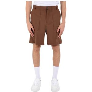 Mauro Grifoni, Heren, Korte broeken, Bruin, Maat: M Wol,