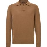 Boggi Milano - Trui - Lichtbruin - Knitwear - Lange Mouw
