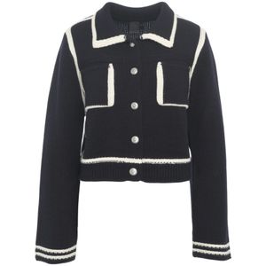 Pinko, Dames, Truien, Zwart, Maat: M Wol,