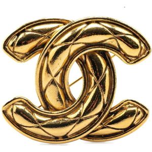 Chanel Vintage, Dames, Pre-owned, Geel, Maat: ONE Size Tweed,