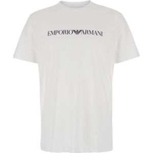 Emporio Armani, Heren, Tops, Wit, Maat: 2XL Katoen,