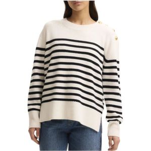 Majestic Filatures, Dames, Truien, Wit, Maat: S Wol,