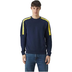 Emporio Armani Ea7, Heren, Sweatshirts & Hoodies, Blauw, Maat: 2XL Katoen,