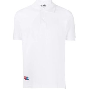 Comme des Garçons Play, Heren, Tops, Wit, Maat: S Katoen,