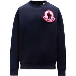 Moncler - Felpa - Sweatshirt - Blauw - Katoen