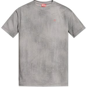 Diesel - T-Norm-T8 - T-shirt - Grijs - Katoen - Heren