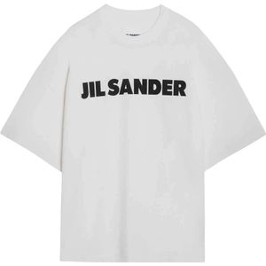 Jil Sander, Heren, Tops, Wit, Maat: M Katoen,