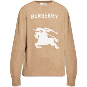 Burberry, Heren, Truien, Beige, Maat: L Wol,