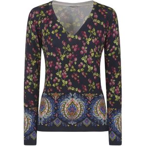Etro, Dames, Blouses & Shirts, Blauw, Maat: S Zijde,