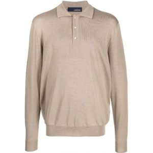Lardini, Heren, Tops, Beige, Maat: M Zijde,