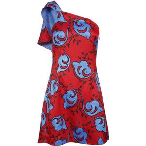 Versace Jeans Couture, Dames, Jurken, Veelkleurig, Maat: 2XS Poliester,