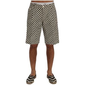 Dolce & Gabbana - Korte Broeken - Wit - Katoen/Linnen