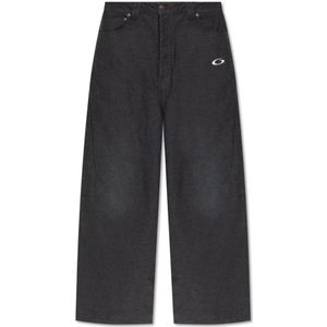 Balenciaga, Dames, Jeans, Grijs, Maat: L Katoen,