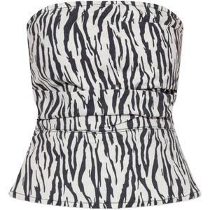 Rotate Birger Christensen, Dames, Tops, Veelkleurig, Maat: XS Denim,