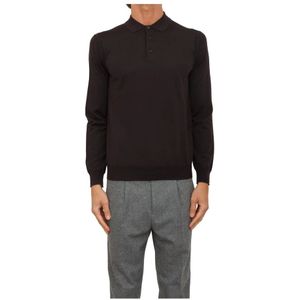 Paolo Pecora, Heren, Truien, Bruin, Maat: S Wol,