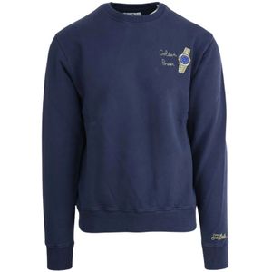 MC2 Saint Barth, Heren, Sweatshirts & Hoodies, Blauw, Maat: S Katoen,