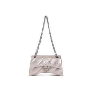 Balenciaga Metallic Chain Stone Beige Handbag , Gray , Dames , Maat: ONE Size