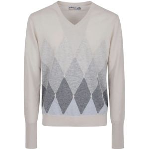 Ballantyne, Heren, Truien, Wit, Maat: L Kasjmier,