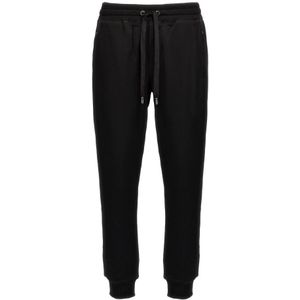 Dolce & Gabbana, Heren, Broeken, Zwart, Maat: 3XL Katoen,