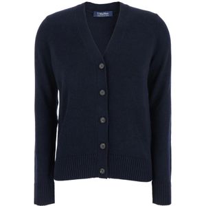 Max Mara, Dames, Truien, Blauw, Maat: XS Wol,