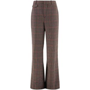 Chloé, Dames, Broeken, Bruin, Maat: S Wol,