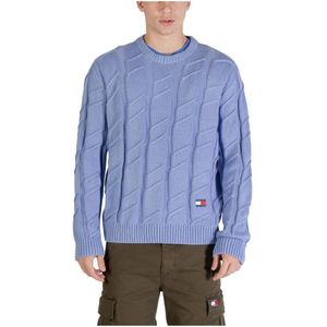 Tommy Jeans, Heren, Truien, Paars, Maat: S Katoen,