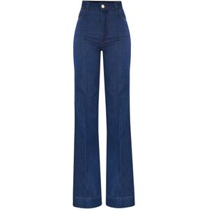 Kocca, Dames, Jeans, Blauw, Maat: W25 Denim,