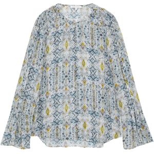 Patrizia Pepe, Dames, Blouses & Shirts, Blauw, Maat: XS Viscose,