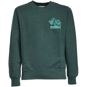 Edwin, Heren, Sweatshirts & Hoodies, Groen, Maat: XS