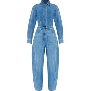 Givenchy, Dames, Jumpsuits & Playsuits, Blauw, Maat: W27