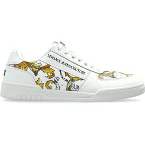 Versace Jeans Couture, Heren, Schoenen, Wit, Maat: 42 EU Leer,