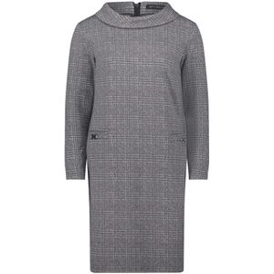 Betty Barclay - Sweatkleed - Grijs - Sportief-Feminien Geruit