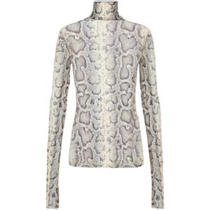 Sportmax, Dames, Tops, Beige, Maat: L Poliester,