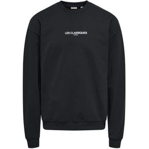 Only & Sons, Heren, Sweatshirts & Hoodies, Zwart, Maat: L
