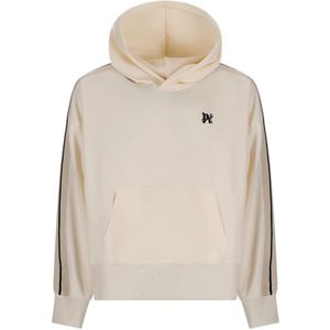 Palm Angels, Heren, Sweatshirts & Hoodies, Wit, Maat: L