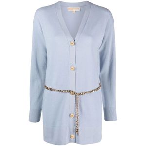 Michael Kors, Dames, Truien, Blauw, Maat: XS Wol,