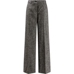 Dolce & Gabbana - Kreukelbroek - Grijs - Dames - Wol